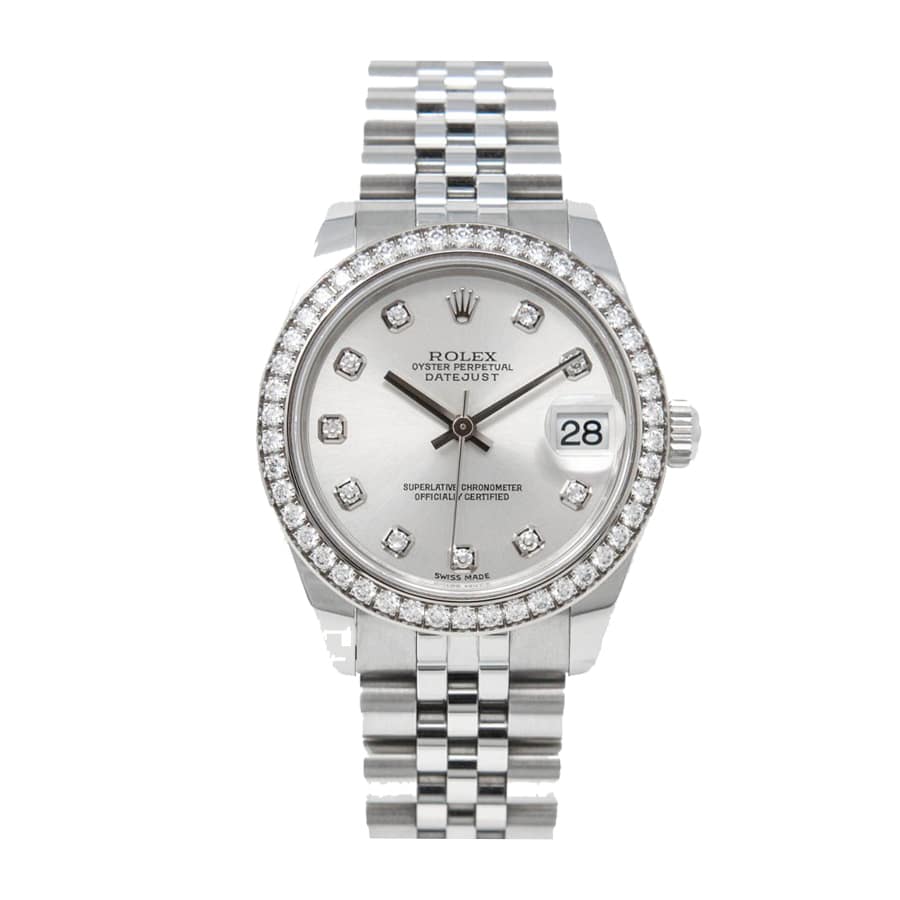 86E65E15-CEC9-CBD1-7FD6-ACAE78FFF5EA.jpg Rolex Datejust 178384-0017 White Gold Black Diamond Dial Replica - Image 1