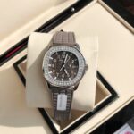 Fake Patek Philippe Replica Watch Aquanaut Ladies Stainless Steel Brown Dial 5067A-023 TWF(1:1 replica)