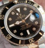 Replica Rolex Submariner 116613 LN Noob Black Dial Diamonds Markers SS/YG Bracelet A3135 - Image 3