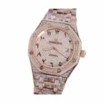 Audemars Piguet Royal Oak Iced Out Rose Gold Replica - Image 3