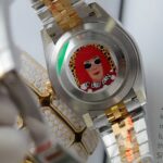 Rolex DateJust Replica Watches Black Dial Moissanite Diamonds Clean Factory 41mm - Image 9