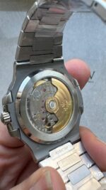 Replica PATEK PHILIPPE Nautilus 5811/1G PPF 1:1 Best Edition Grey Textured Dial on SS Bracelet Asian Cal.26-330CS - Image 10