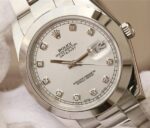 Replica Rolex DateJust 41mm 126300 Noob White Dial Diamonds Markers SS Bracelet A3235 - Image 3