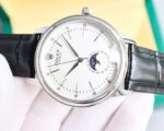 Rolex?? Cellini Moonphase-40mm-Leather-White(1:1 replica) - Image 4