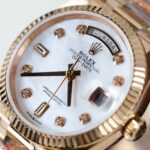 Rolex Day-Date 128235 Knock Off Watches MOP Dial Weight 156 Grams QF Factory 36mm - Image 5