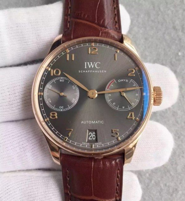 890C3B20-B133-2529-374C-88A44C695142.jpg Replica IWC ZF Portuguese RG IW500702 Leather Strap A52010 - Image 1