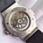 Replica Hublot Big Bang Full Pave Chrono Diamonds Dial Black Rubber Strap A7750 - Image 5