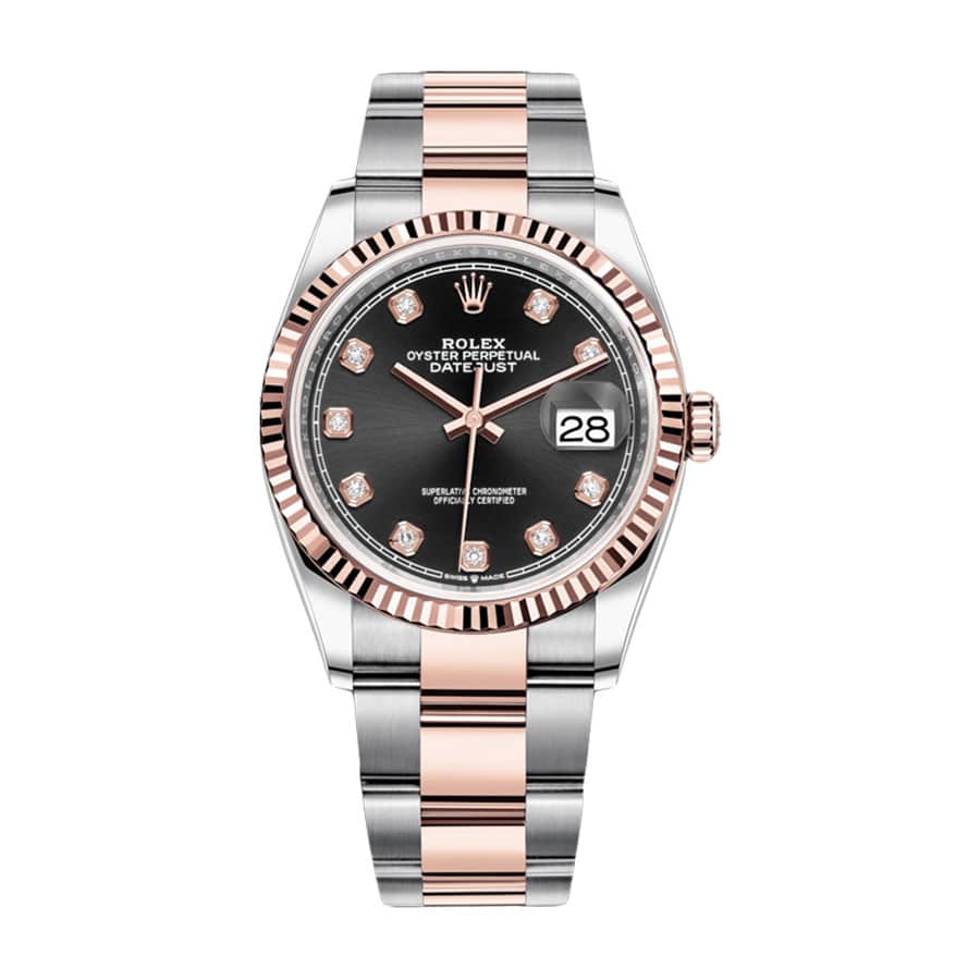 89CE8ED8-CA5C-9FEF-DD26-20CC7BF62229.jpg Rolex Datejust 126231 Black With Diamond Dial Replica - Image 1