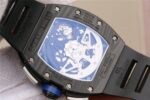 Replica Richard Mille RM011 SS Felipe Massa 10th Anniversary KVF Crystal Skeleton Dial Blue Black Rubber Strap A7750 - Image 6