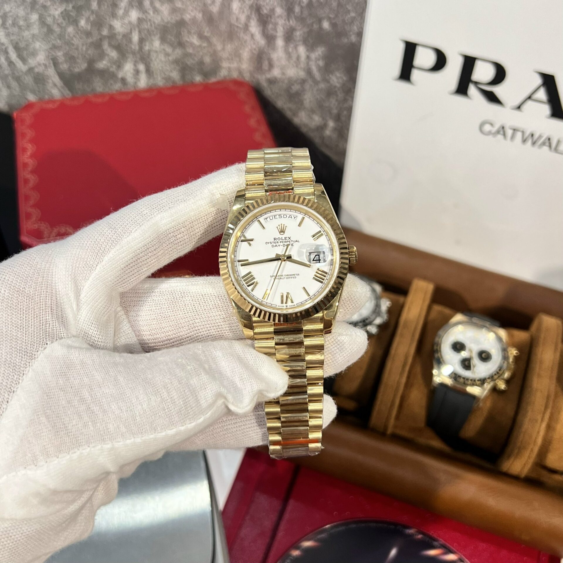 8A4896FD-DC87-AC66-4A76-76668D0C5EC6.jpg Rolex Replica 1:1 Watch Day-Date 228238 White Dial Factory GM V2 40mm - Image 1