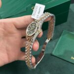 Rolex Replica Watch DateJust Gold Wrapped Green Dial GM Factory 31mm - Image 4