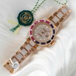 Rolex GMT-Master II 126755 SARU-DIAO Gold Wrapped Moissanite Sapphire Replica Watch 40mm - Image 2