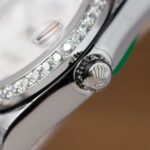 Rolex DateJust Replica Watch Mother Of Pearl Dial With Moissanite Bezel 31mm - Image 7