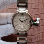 Replica Cartier JF Ballon Bleu 42mm White Textured Dial SS Bracelet MIYOTA9015