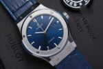 Hublot Classic Fusion Titanium Replica Watch Blue Dial JJF Factory 42mm - Image 3