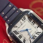 Cartier Replica Watch Santos White Dial Rubber Strap BV Factory 39.8mm - Image 3