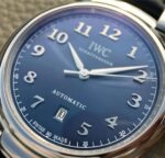 Replica IWC TW Da Vinci IW3566 Blue Dial Black Leather Strap A2892 - Image 6