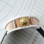 Richard Mille Best Copies Watch RM88 Smiley White Ceramic Fabic Nato Strap 42mm - Image 6