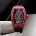 Richard Mille Rep 1:1 Watch RM07 Carbon Red Black Rubber Strap 36mm - Image 2
