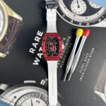 Richard Mille Best Replica Watch RM07-01 Red Carbon Rubber Strap 32x46mm - Image 2