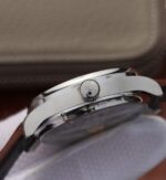 Replica IWC BM Portuguese Tourbillon Gray Dial Leather Strap - Image 4