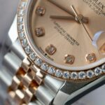 Rolex DateJust Replica Watch Custom Moissanite Diamonds Hong Kong 31mm - Image 8