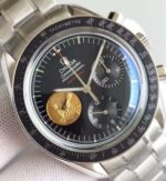 Replica Omega Speedmaster Apollo 11 40th anniversary Black Dial SS Bracelet Manual Winding - Image 3