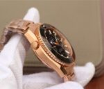 Replica Omega OMF Planet Ocean Master Chronometer RG Black Bezel Black Dial RG Bracelet A9901 - Image 4