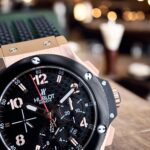 Hublot Rep 1:1 Watch Big Bang Chronograph King Gold Black Ceramic Bezel 44mm - Image 4