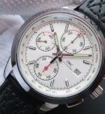 Replica IWC Ingenieur Chrono IW380701 White Dial Leather Strap - Image 2