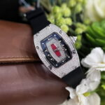 Richard Mille Fake Watch RM007 Red Dial Rubber Strap 36mm - Image 2