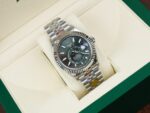 Rolex Replica 1:1 Watch Sky Dweller Green Dial Jubilee Strap 42mm - Image 4