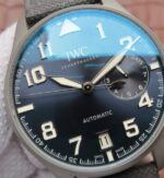 Replica IWC Big Pilot Custom Made Sandblasted SS Case Blue Dial - Image 3
