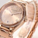 Fake Diamond Watch Replica Patek Philippe Twenty~4 Automatic Rose Gold 36mm Rose Dial 7300/1200R-011(1:1 replica) - Image 5