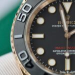 Rolex Yacht-Master 18K Rose Gold Case Replica Watch Black Dial 40mm - Image 6