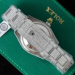 Rolex DateJust Replica Watch Diamonds Moissanite Hong Kong Custom 36mm - Image 10