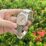 Rolex Replica 11 Watch DateJust Pink Dial Jubilee Strap Factory EW 41mm - Image 4