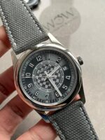 Replica PATEK PHILIPPE Calatrava 6007A-001 SS ZF 1:1 Best Edition Grey Dial on Grey Leather Strap A324CS - Image 5