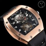 Swiss Richard Mille RM 002-V2 Replica Watch ?C Skeleton Dial, Black Rubber Strap, 45mm Men’s Luxury Timepiece - Image 3