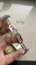 Replica PATEK PHILIPPE PPF Nautilus Chronograph Travel 5990 SS Grey Dial Stick on SS Bracelet A28-520 - Image 12