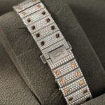 Cartier Santos Replica Watch With Full Diamond Moissanite Hong Kong 35mm - Image 9