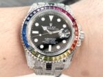 Rolex Submariner Special Diamonds – Iridescent Diamonds – All Diamonds – 40mm(1:1 replica) - Image 5