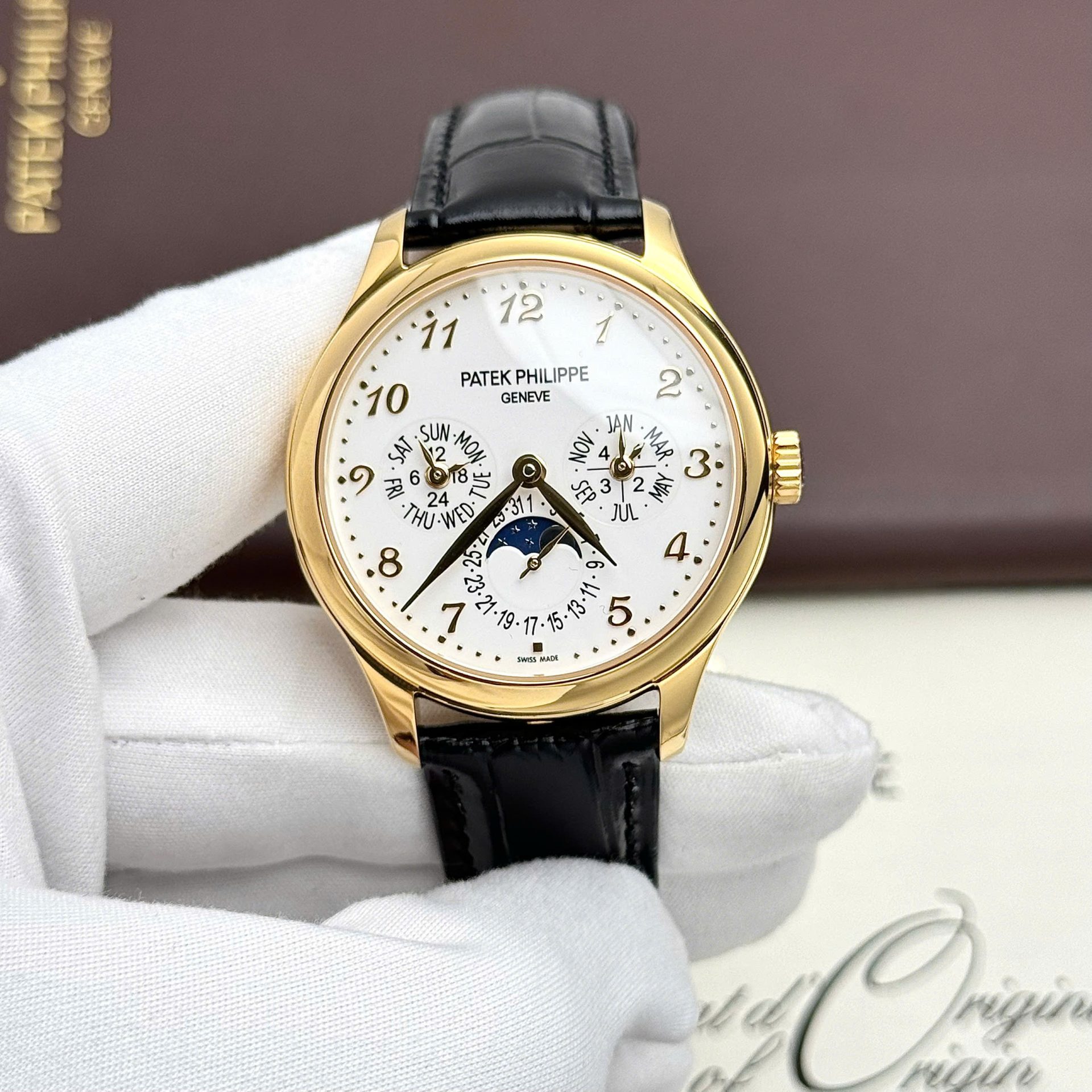 905E2690-BB45-F571-54BA-16A43875C285.jpg Patek Philippe Grand Complicaitons 5327J Best Replica Watches Leather Strap Men s 40mm - Image 1