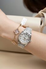 Rolex DateJust Lady Fake Watch Dial Mother Of Pearl Jubilee Strap 31mm - Image 4