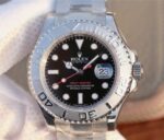 Replica Rolex Yacht-Master 116622 JF Black Dial SS Bracelet A2824