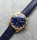 Replica Omega Globemaster Master Chronometer YG Case Blue Dial Leather Strap A8900 - Image 2