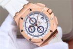 Replica Audemars Piguet Royal Oak Offshore 44mm RG Summer Edition JF White Rubber Strap A3126 - Image 3