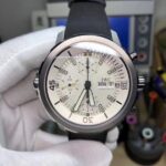 Replica IWC V6 Aquatimer Chrono IW3768 White Dial SS Bracelet A7750