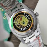 Rolex Day-Date 128236 Dial Ice Blue Replica Watch Weight 158gram QF Factory 36mm - Image 8