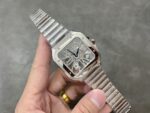 Fake Cartier Watch Santos large model mechanical movement Stainless Steel Skeleton Dial WHSA0015 TWF(1:1 replica) - Image 6